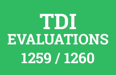 TDI Evaluations 1259 and 1260